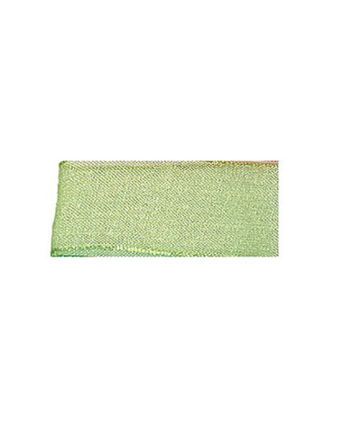 Ruban 25m mousseline en polyamide vert anis