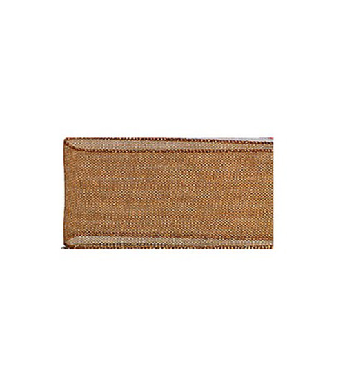 25m muslin ribbon in rust polyamide