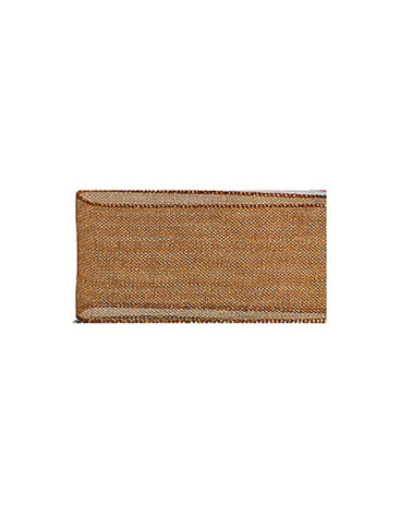 25m muslin ribbon in rust polyamide