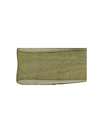 25m khaki polyamide muslin ribbon