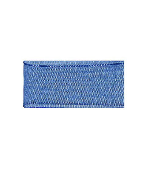 25m muslin ribbon in gray blue polyamide