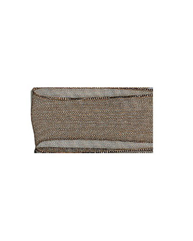 Ruban 25m mousseline en polyamide marron chocolat