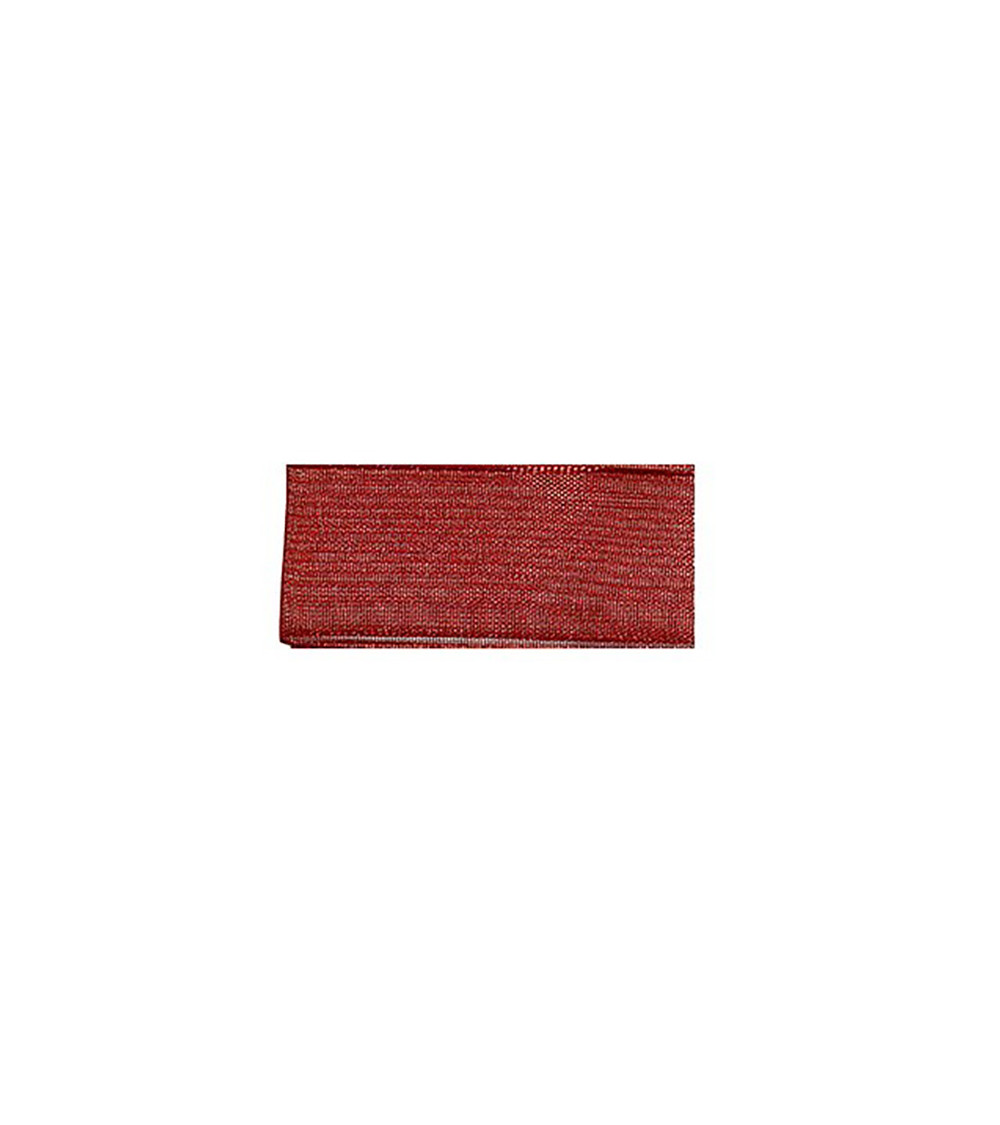 25m burgundy polyamide muslin ribbon