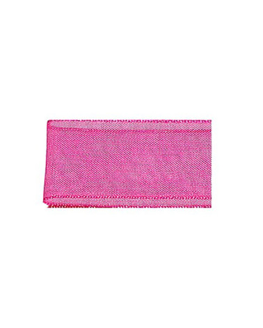 25m muslin ribbon in fuchsia polyamide
