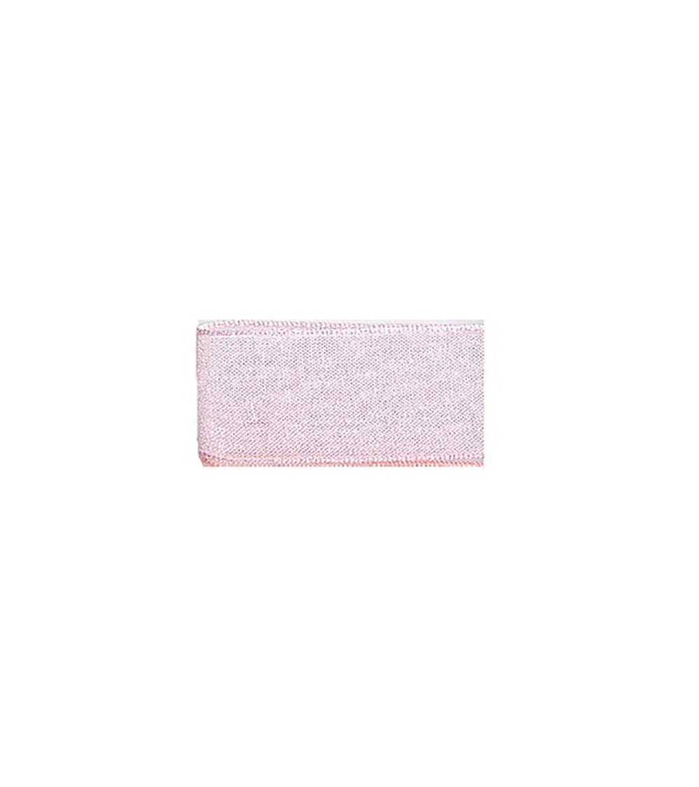 Ruban 25m mousseline en polyamide rose saumon