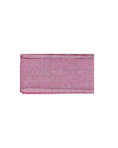Ruban 25m mousseline en polyamide vieux rose