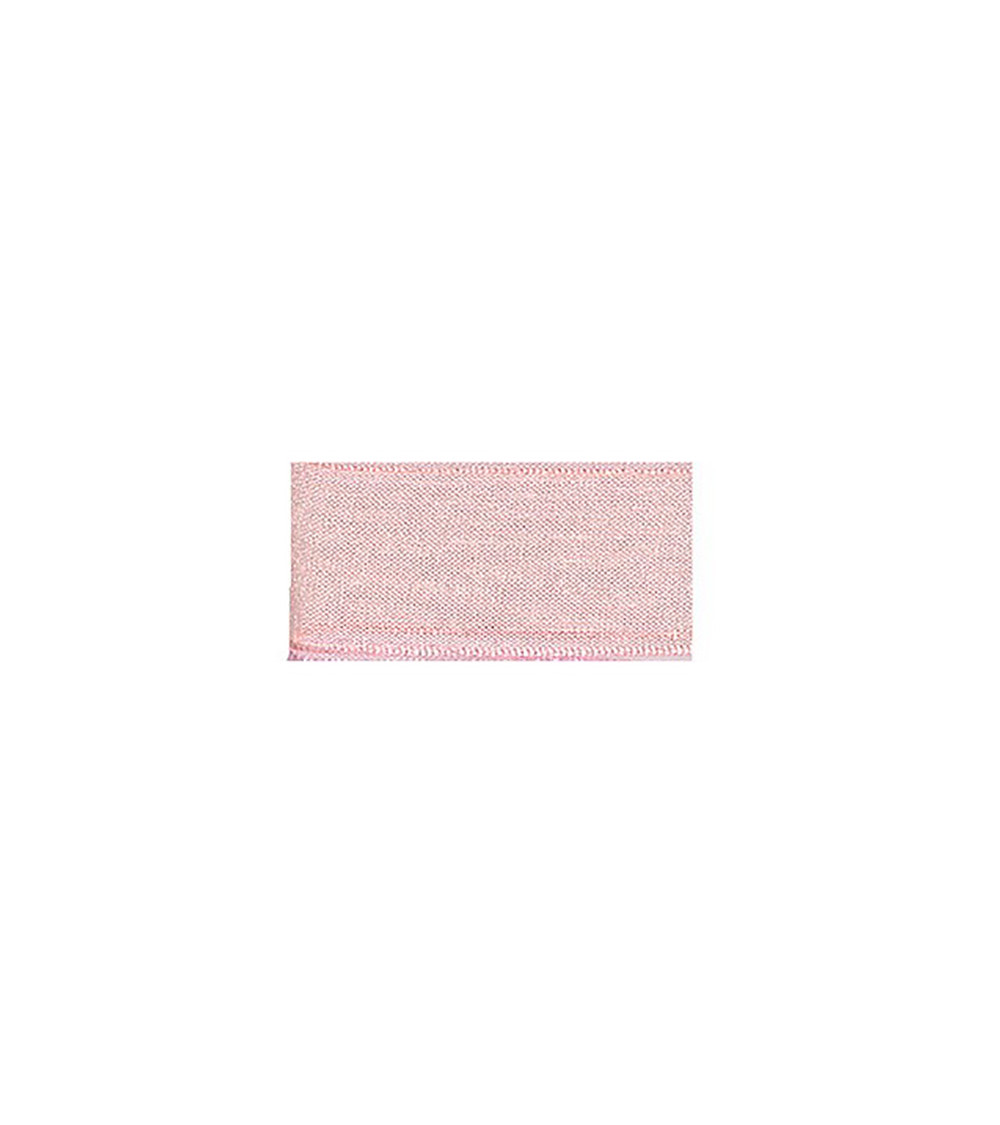 Ruban 25m mousseline en polyamide vieux rose
