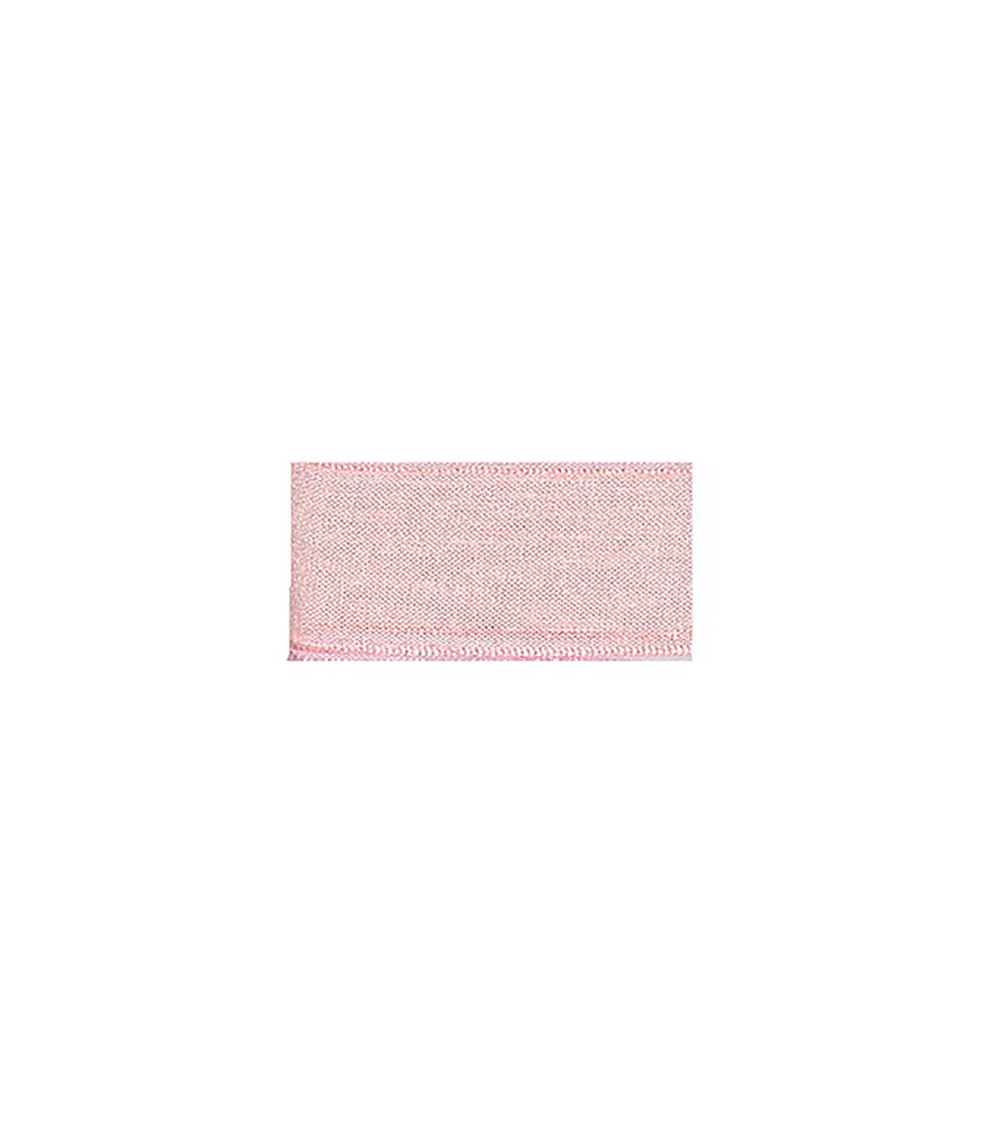 Ruban 25m mousseline en polyamide vieux rose