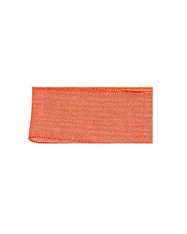 25m muslin ribbon in dark orange polyamide