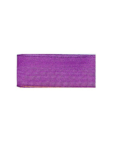 Ruban 25m mousseline en polyamide prune