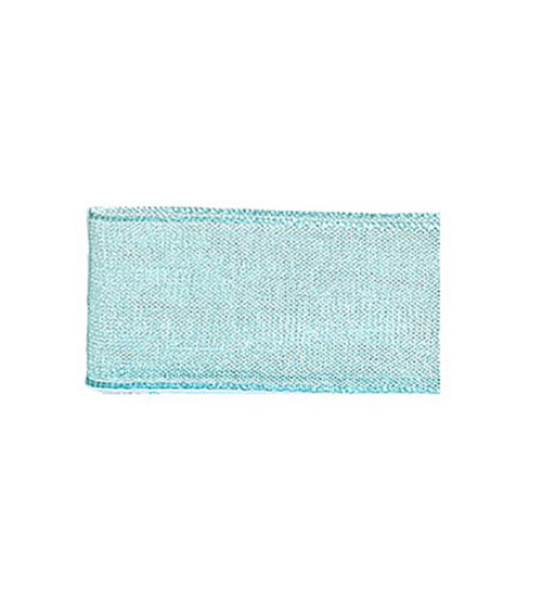 25m muslin ribbon in green polyamide