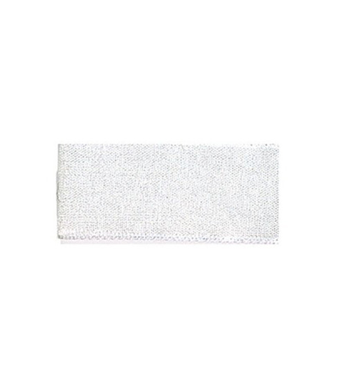 25m muslin ribbon in ecru/white polyamide