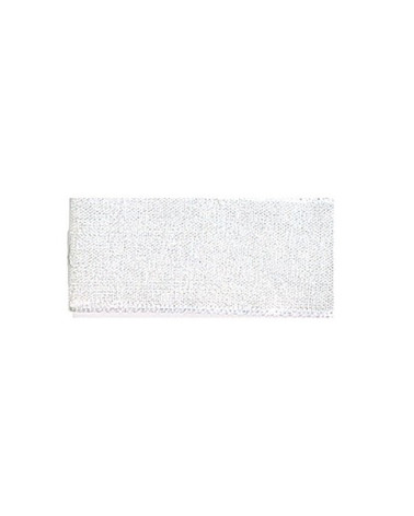 Ruban 25m mousseline en polyamide ecru / blanc