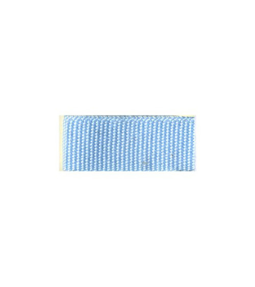 Bobine 25m galon aspect gros grain Bleu Layette