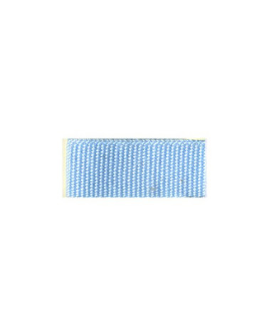 Bobine 25m galon aspect gros grain Bleu Layette