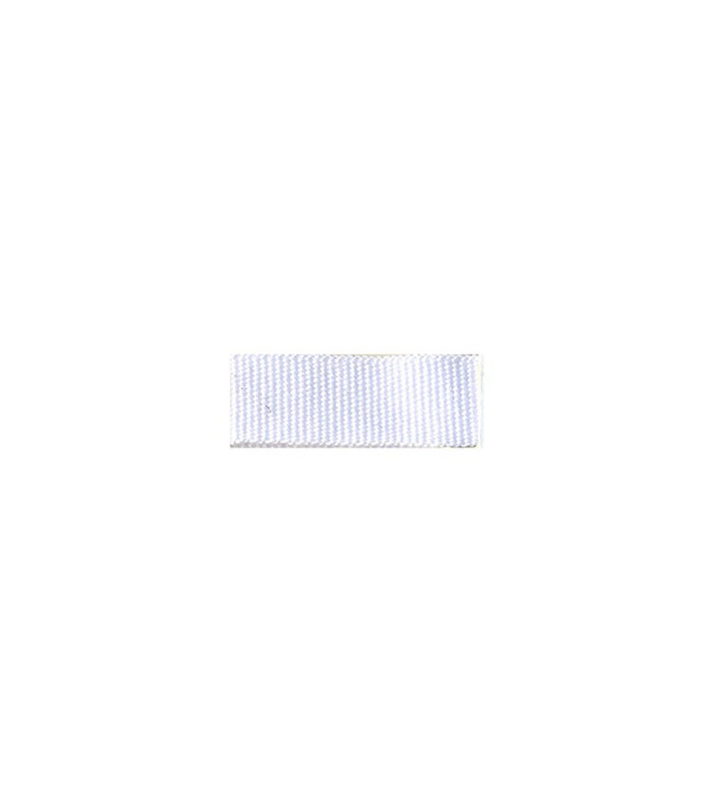 25m reel of grosgrain-look braid White