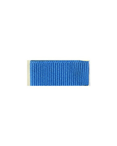 Bobine 25m galon aspect gros grain Bleu Electrique