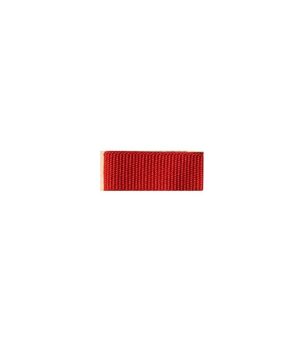 25m reel of grosgrain-look braid Red