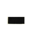 Bobine 25m galon aspect gros grain Noir 15mm