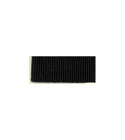 25m reel of grosgrain-look braid Black