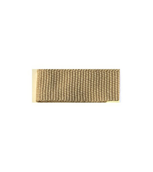 25m reel of grosgrain-look braid Beige
