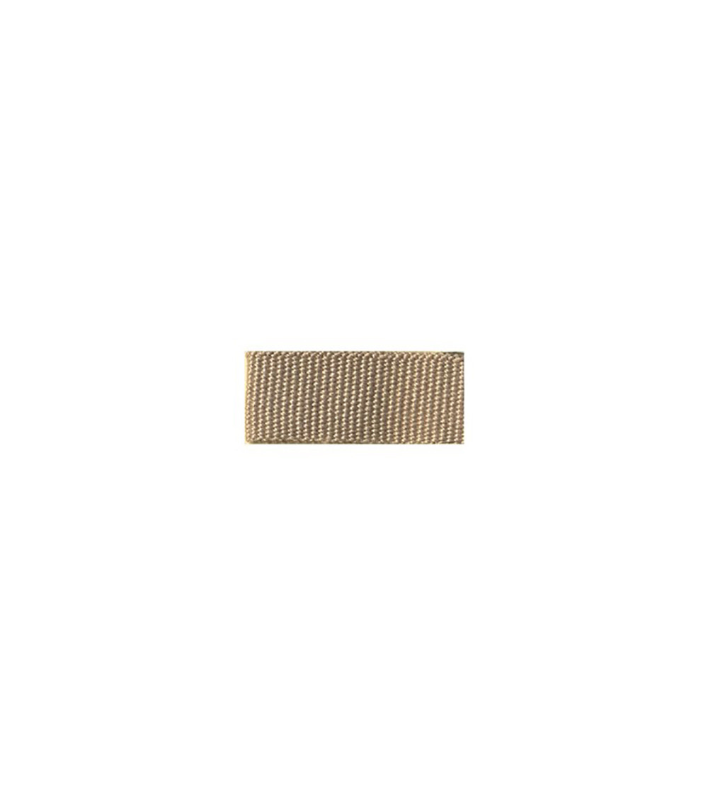 Bobine 25m galon aspect gros grain Beige Gris