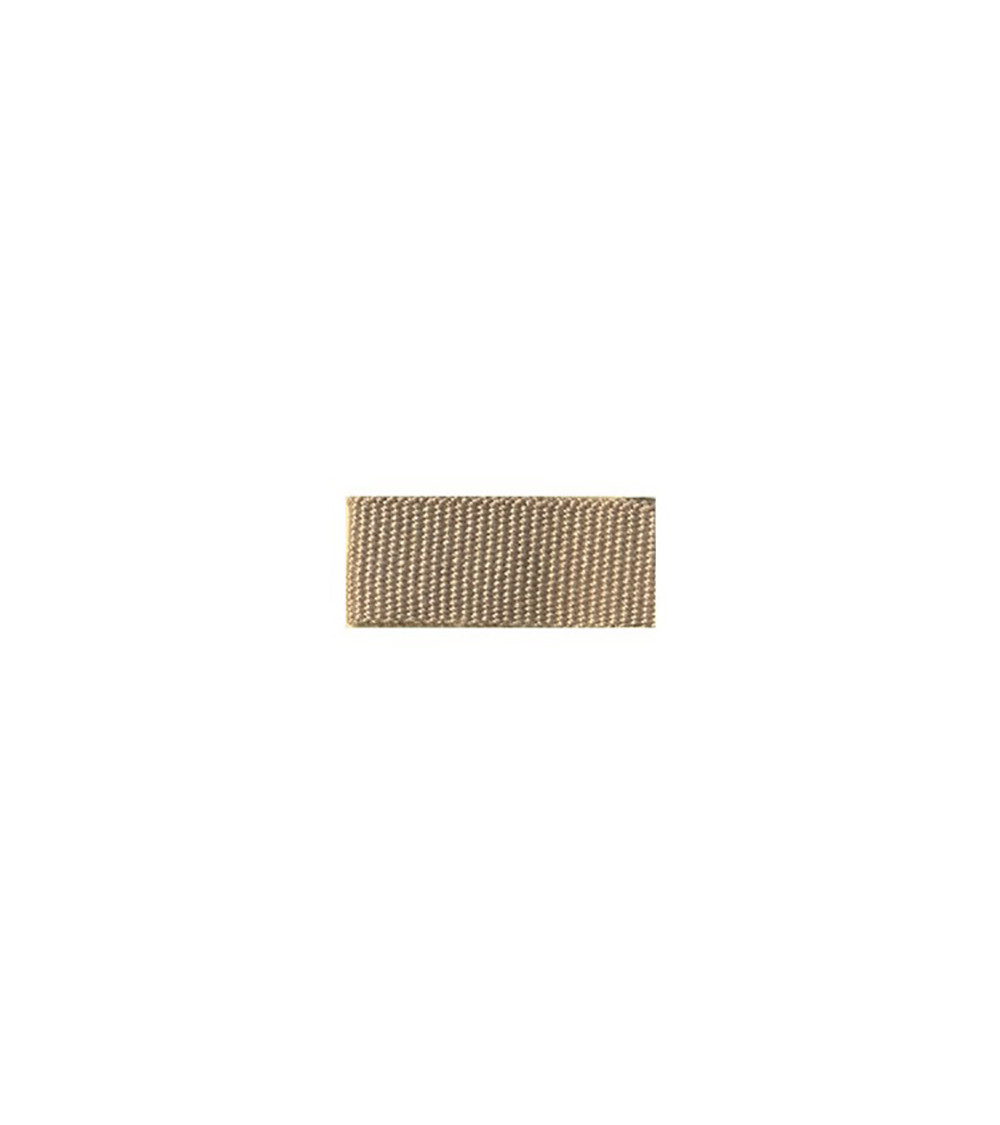 Bobine 25m galon aspect gros grain Beige Gris