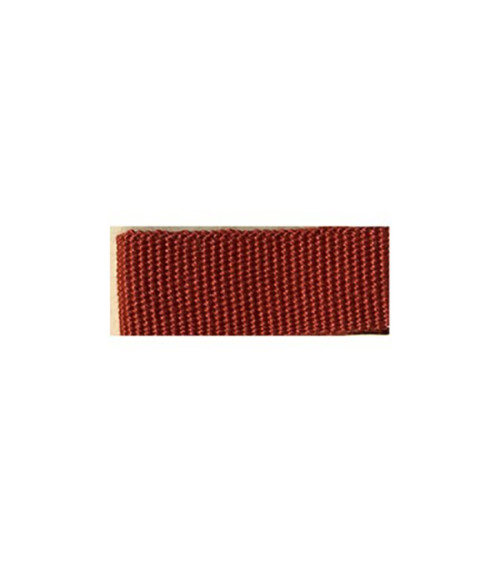 25m reel of grosgrain-look braid Rust