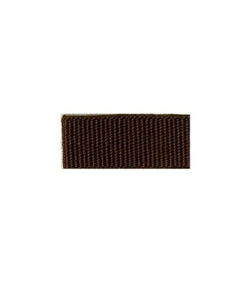 25m reel of grosgrain-look braid Brown