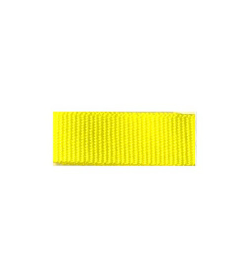 25m reel of grosgrain-look braid Yellow