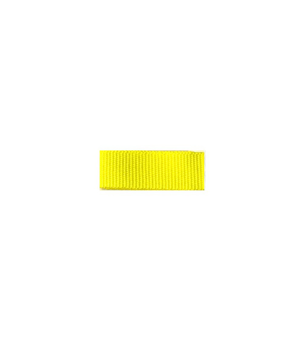 Bobina da 25 m di treccia effetto gros grain Giallo
