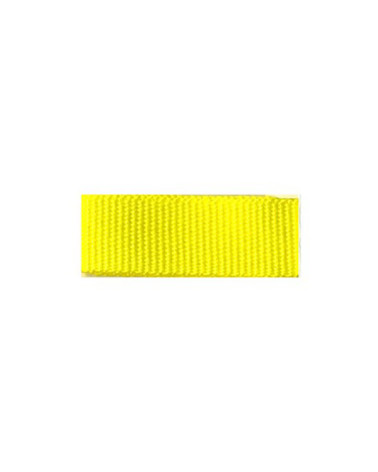 Bobine 25m galon aspect gros grain Jaune