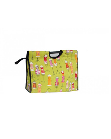 Sac à tricot en tissu matelassé 42cm mannequins verts