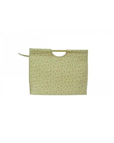 Knitting bag in quilted fabric 42cm liberty yellow