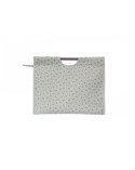 Sac à tricot en tissu matelassé 42cm liberty blanc