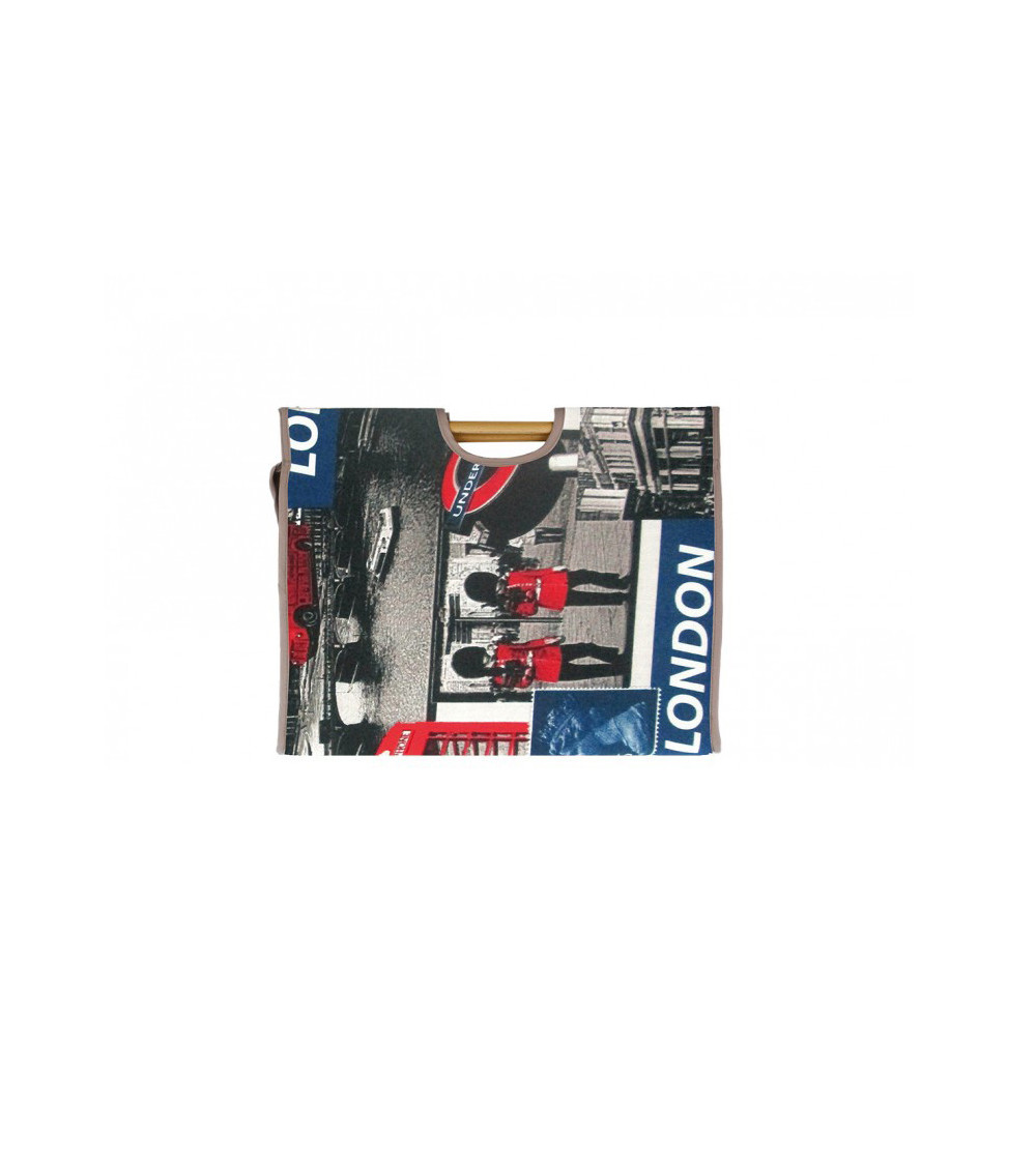 Borsa porta maglia in tessuto trapuntato 42 cm London