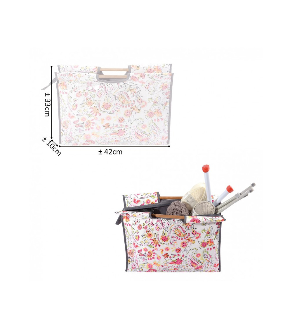 PAR - Sac à tricoter Sac de rangement pour tricot en tissu Oxford, sac