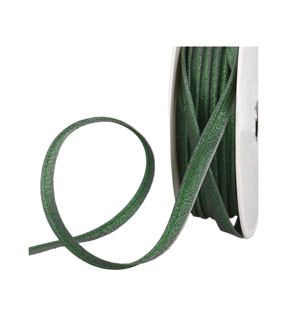 15-m-Spule. Dunkelgrüne Metallic-Paspelierung, 20 mm