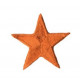 Ecusson thermocollant étoile orange 3cm