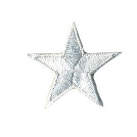 Ecusson thermocollant étoile gris 3cm