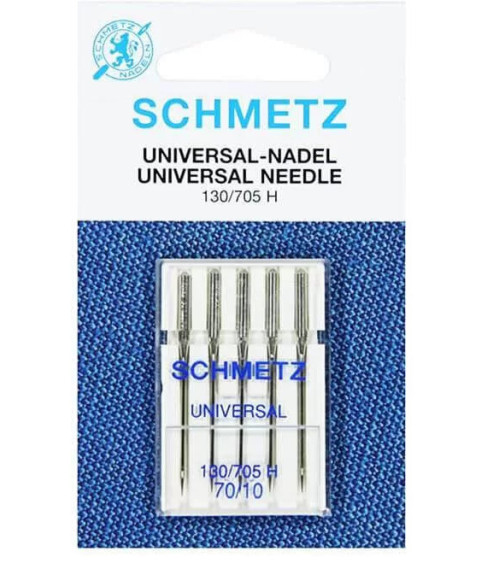 5 Aiguilles universelles Schmetz 130/705 H taille 70