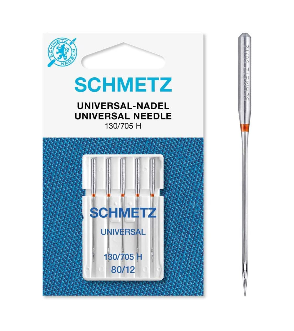 5 Schmetz universal needles 130/705 H size 80
