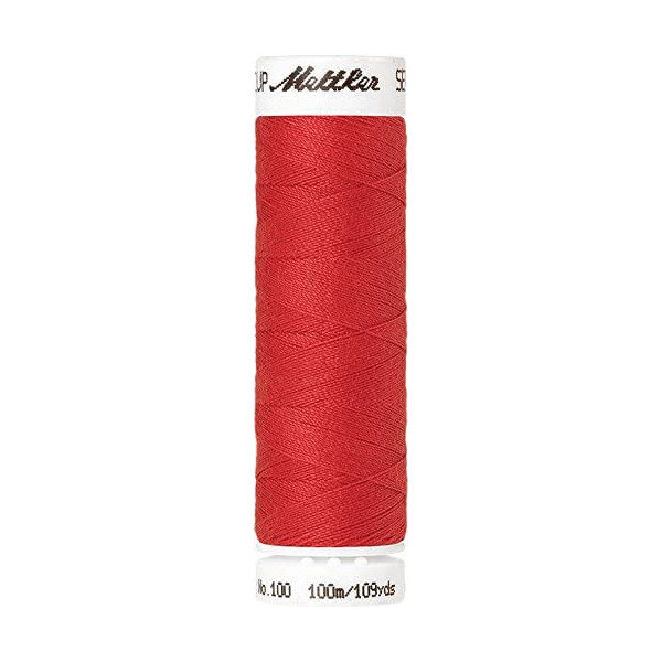 Fil à coudre polyester Mettler Amann 100m Seralon rouge