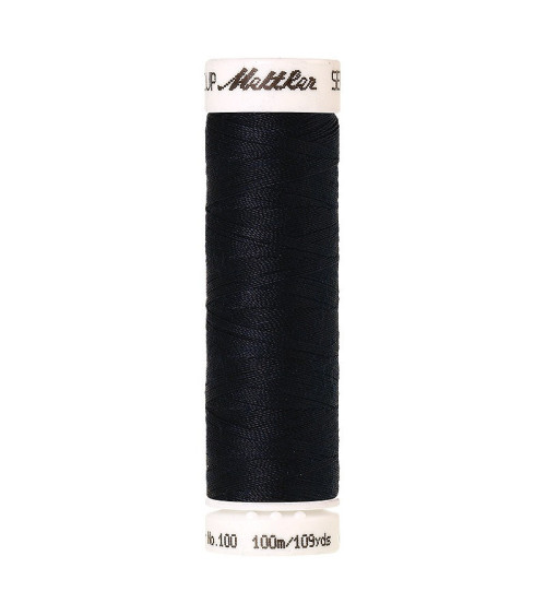 Fil à coudre polyester Mettler Amann 100m Seralon noir