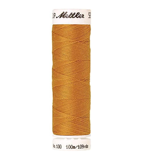 Fil à coudre polyester Mettler Amann 100m Seralon jaune moutarde