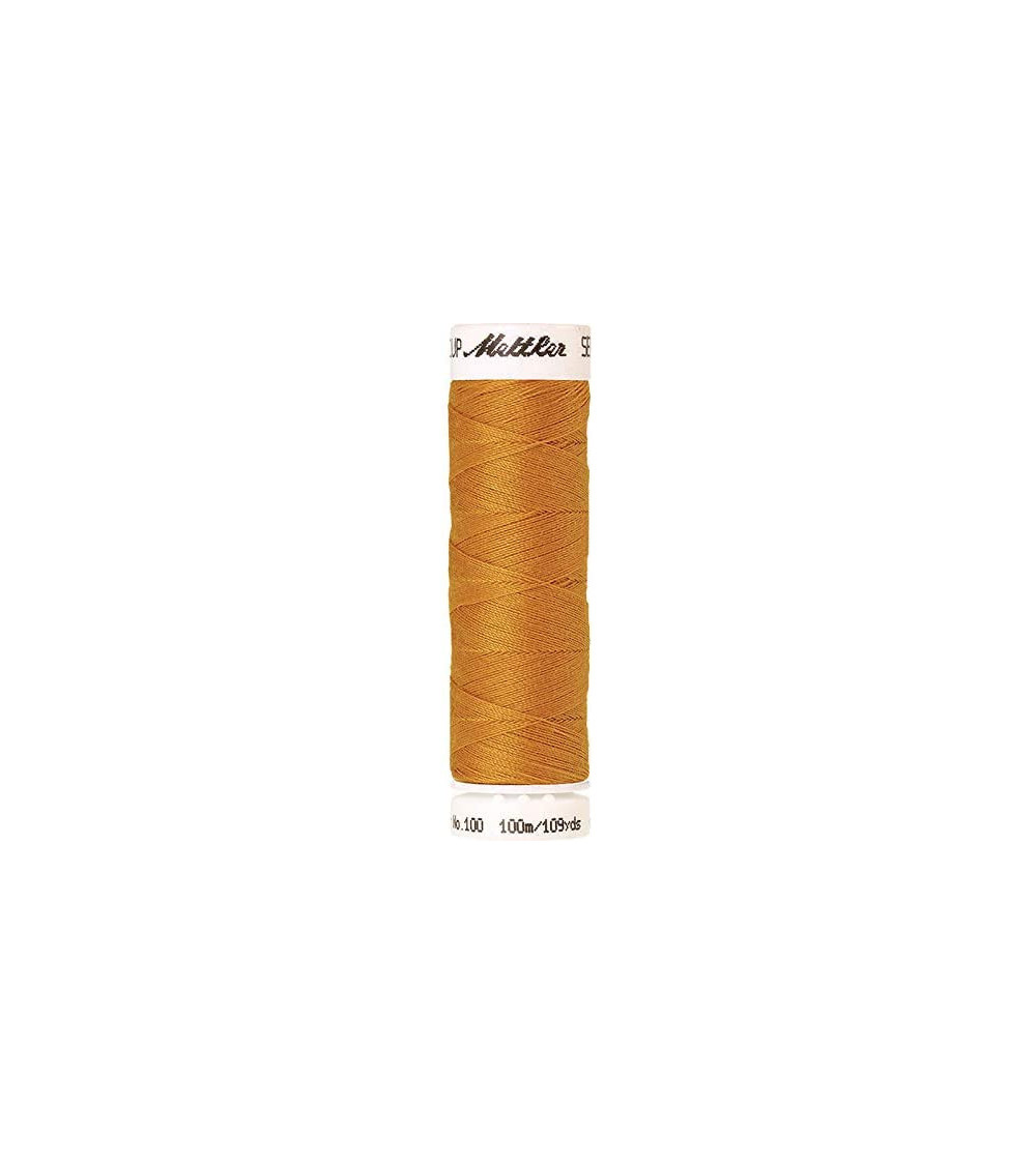 Fil à coudre polyester Mettler Amann 100m Seralon jaune moutarde Fil à coudre polyester Mettler Amann 100m Seralon jaune moutarde