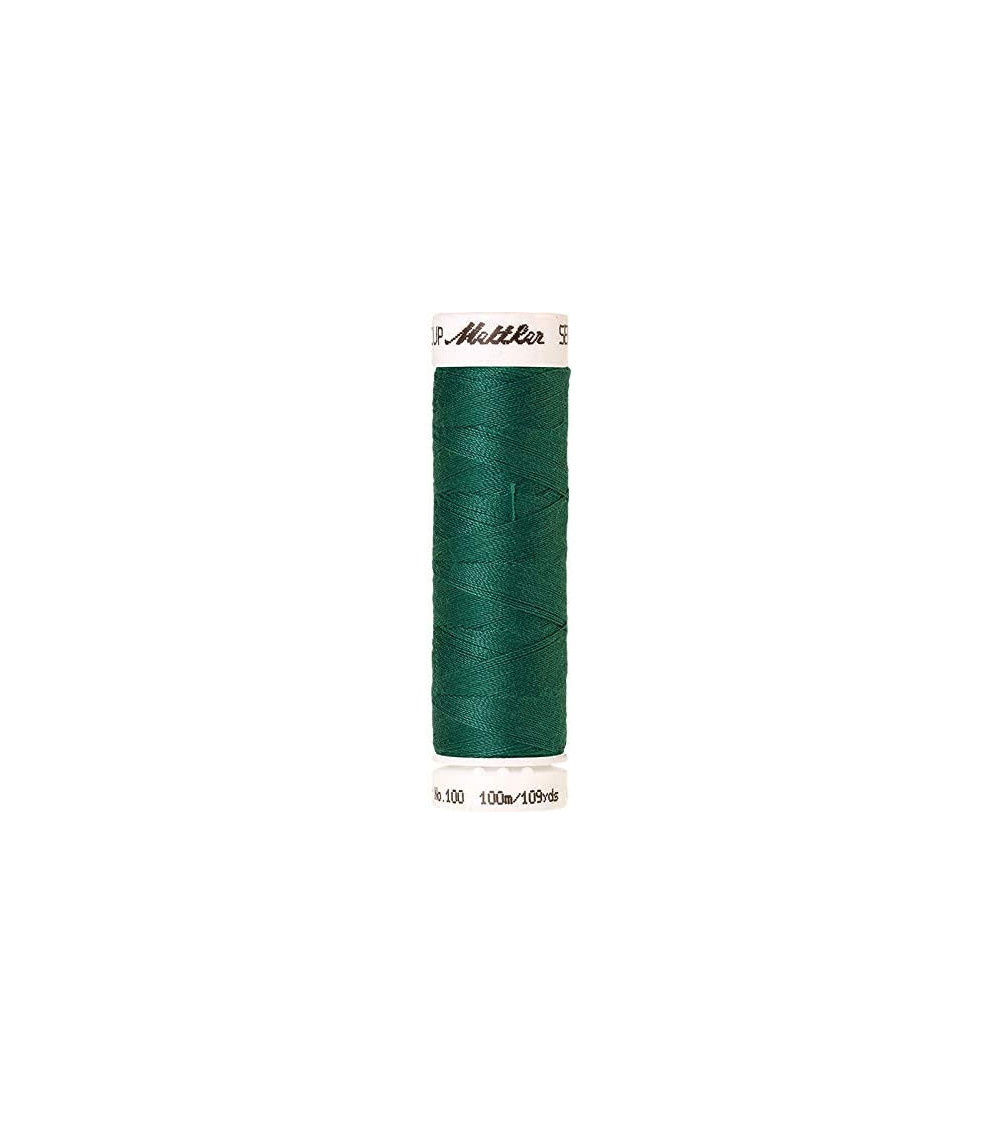 Fil à coudre polyester Mettler Amann 100m Seralon vert émeraude Fil à coudre polyester Mettler Amann 100m Seralon vert émeraude