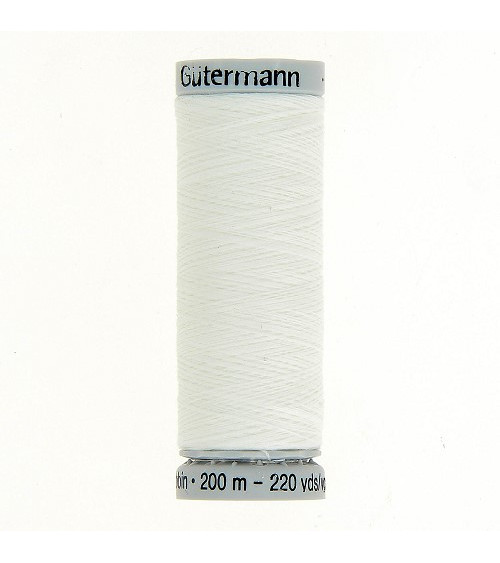 Bobine fil à broder Gütermann 200m blanc