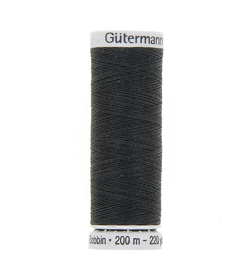 Spool of Gütermann embroidery thread 200m black