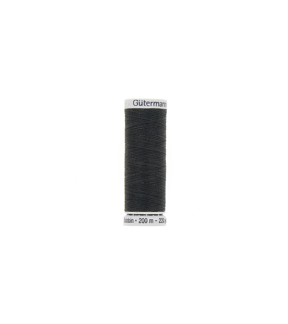 Spool of Gütermann embroidery thread 200m black